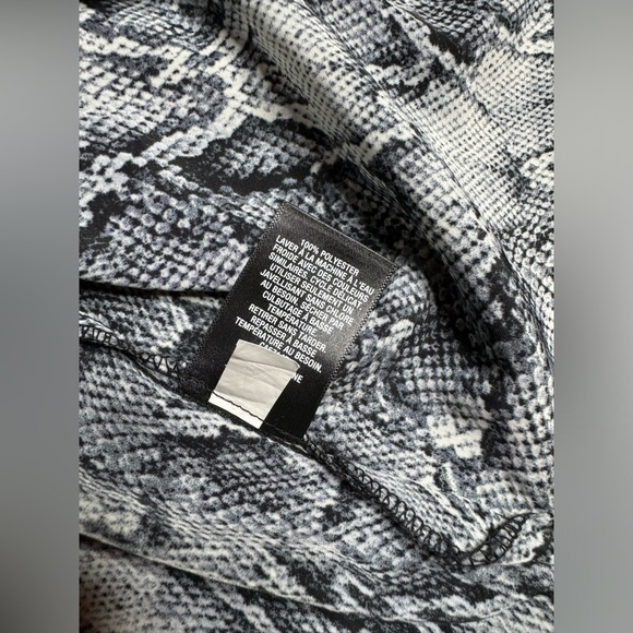 Massimo Shift Dress Gray Snake Print Sleeveless Button Down Blouse - Picture 8 of 12